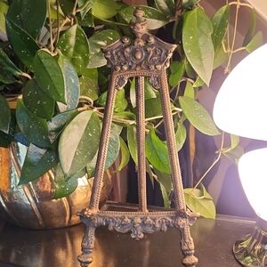 Ornate Bronze Easel Stand